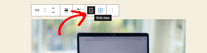 Cela convertit votre liste en une grille de messages