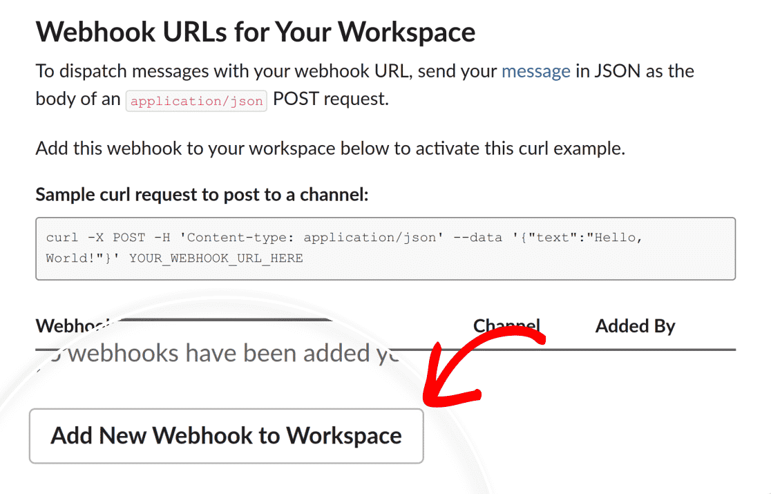 Slack アプリの Webhook を生成する