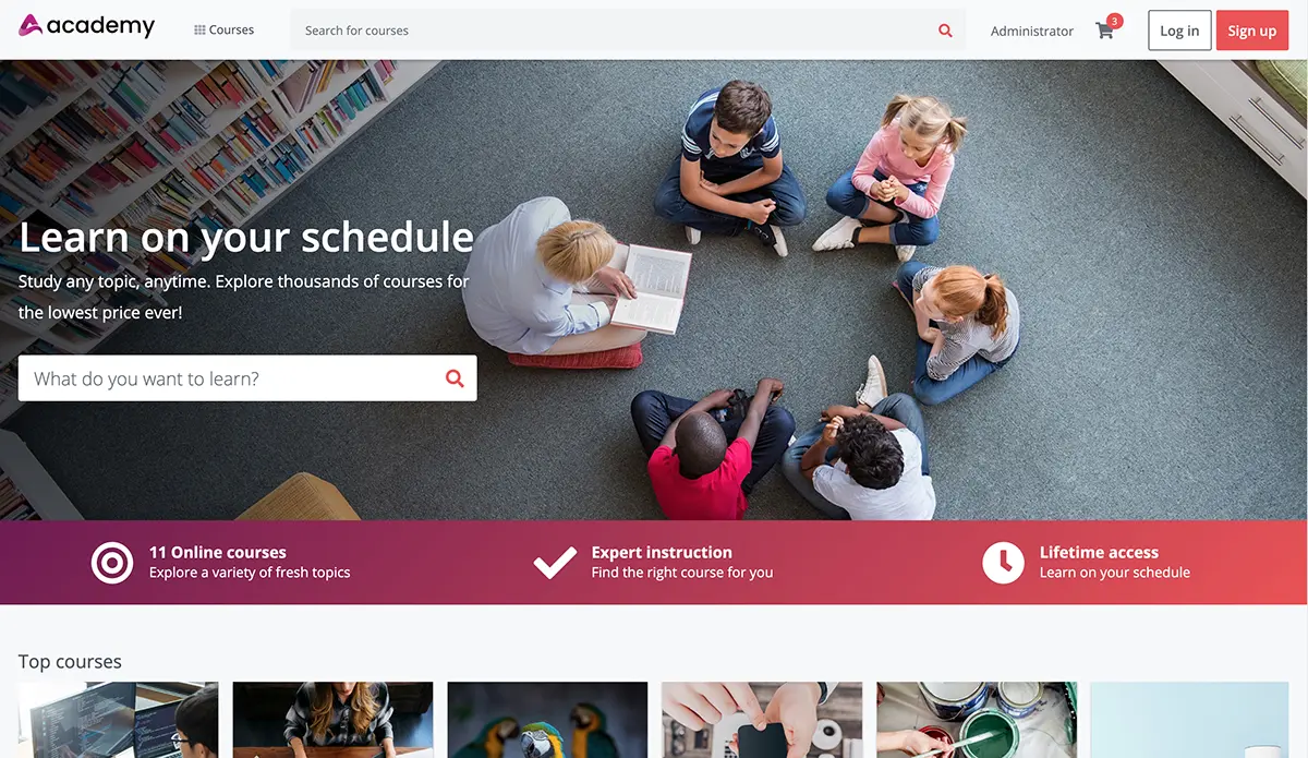 Plug-in LMS Academy LMS WordPress