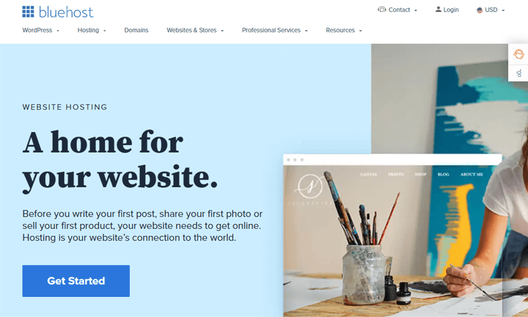 Google AdSense の Bluehost Web ホスティング サービス