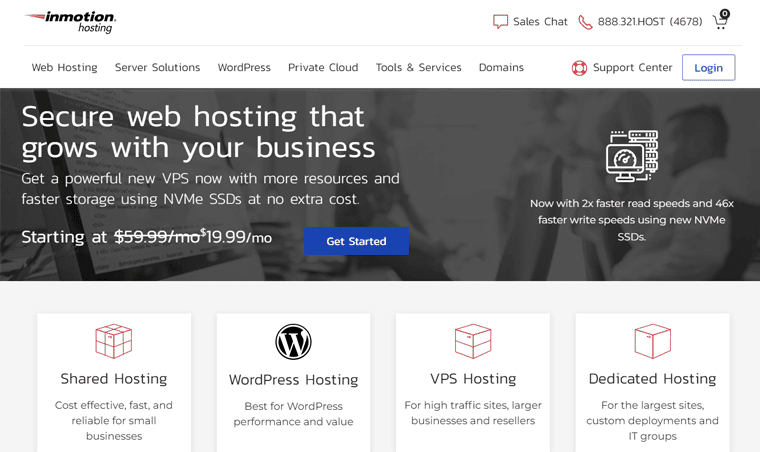 Google AdSense 向け InMotion Web ホスティング サービス