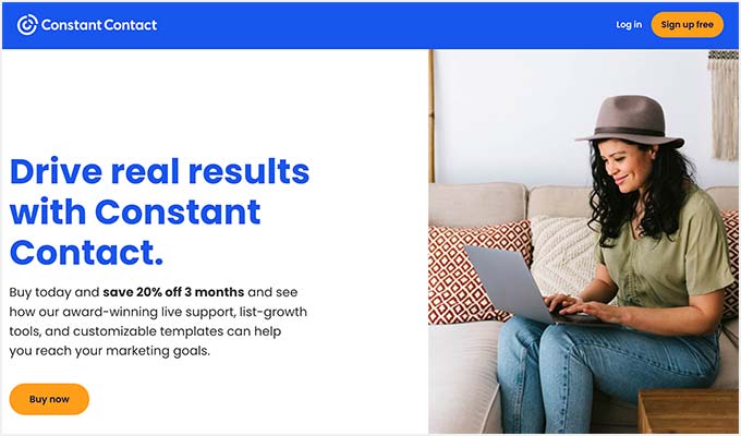 Site Web de contact constant Constant Contact Website