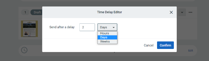 Modifier la temporisation Change time delay
