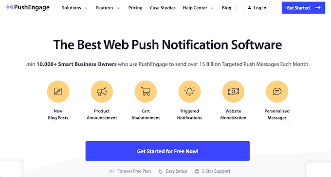 Le logiciel de notification push PushEngage The PushEngage push notification software