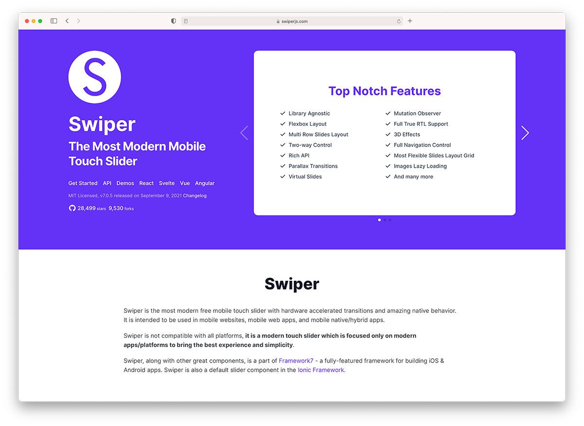 swiper - mobil uyumlu kaydırıcı