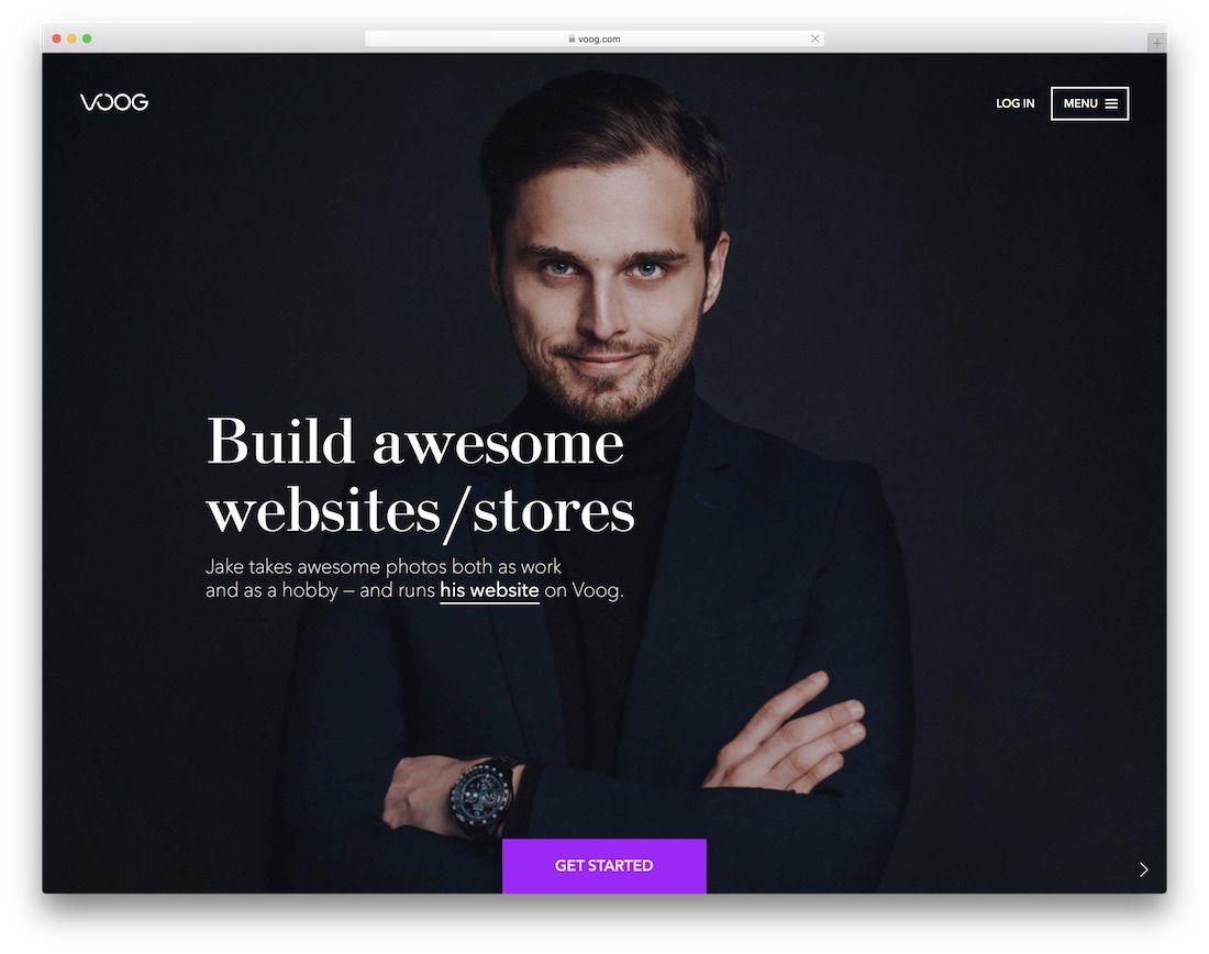 voog website builder für blogs