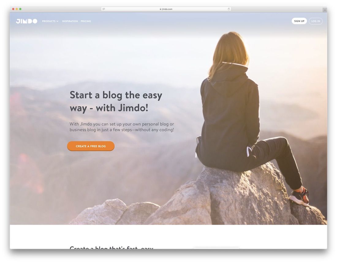Jimdo bester Website-Builder für Blogs