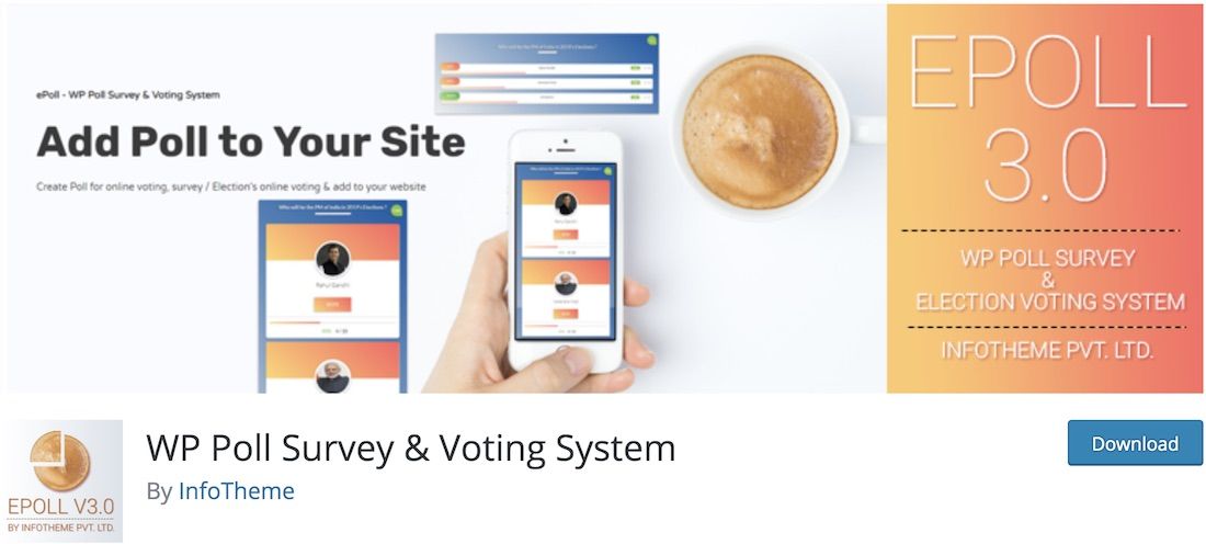 sistema di votazione del sondaggio wp poll