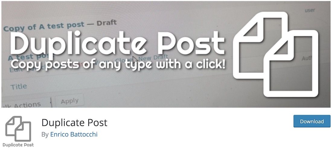 plug-in duplicato post wordpress