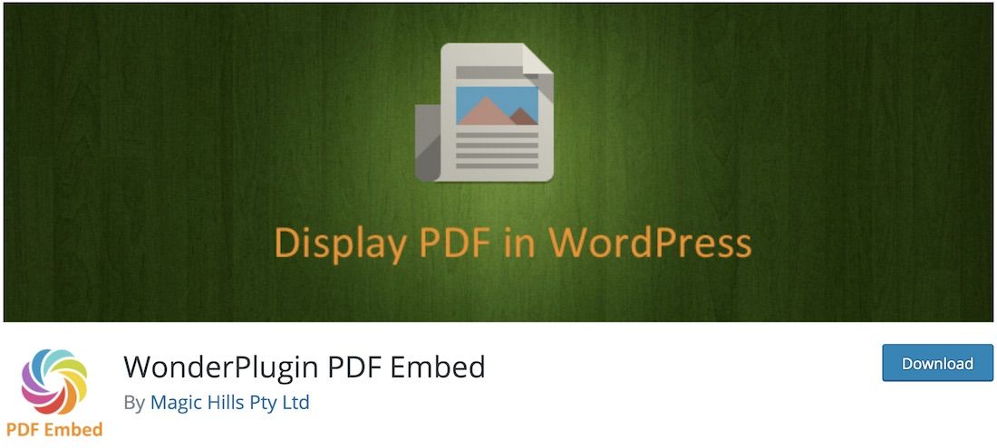 Wonderplugin pdf osadzony
