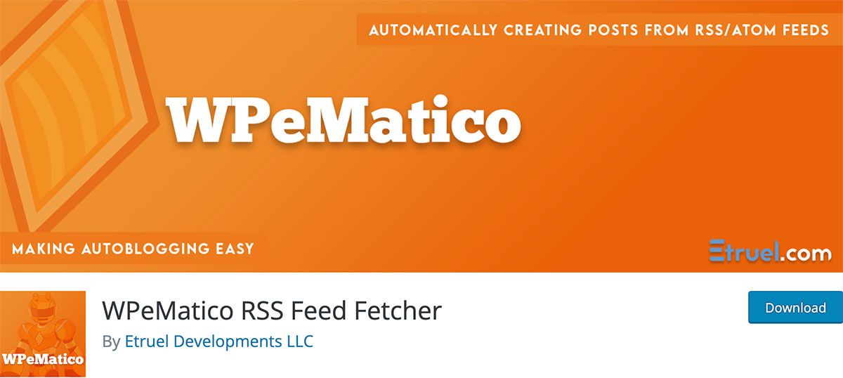 WPeMatico — плагин автоблогинга для WordPress