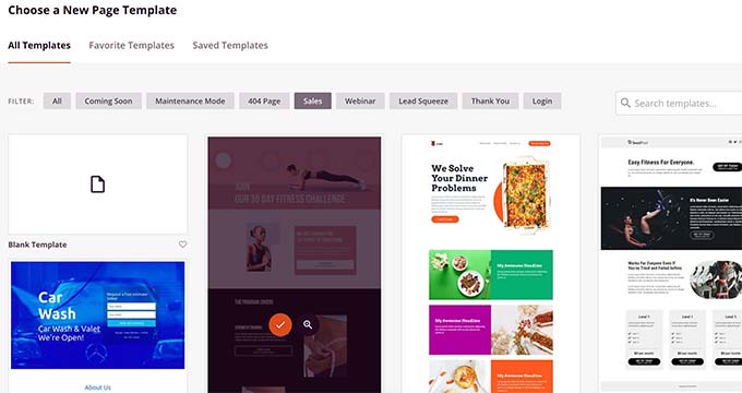 Page Builder-Vorlagen