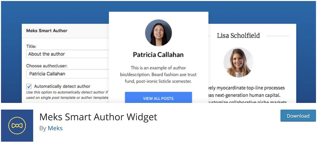 meks smart author widget plugin manajemen pengguna wordpress