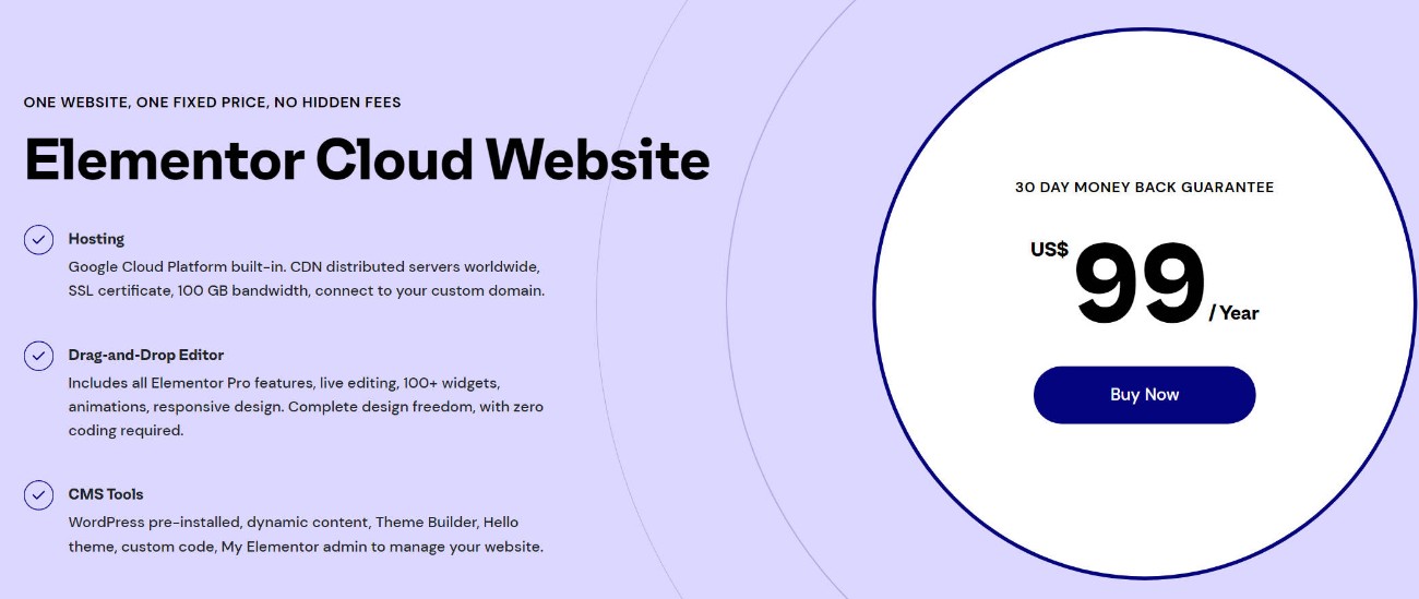 ราคาเว็บไซต์ Elementor Cloud