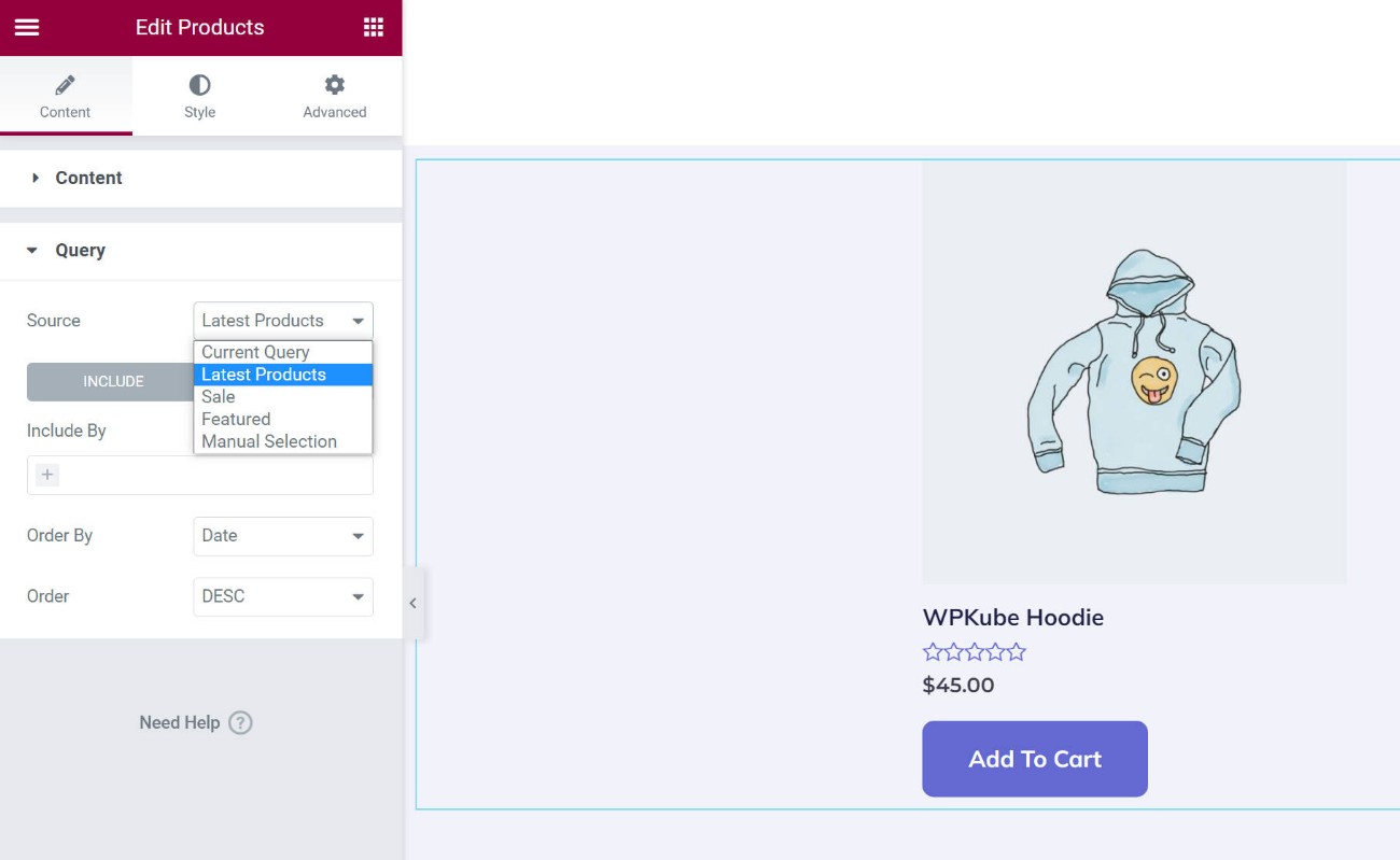 วิดเจ็ต Elementor WooCommerce