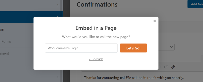 Introduceți un nume pentru noua pagină de conectare Enter a name for new login page