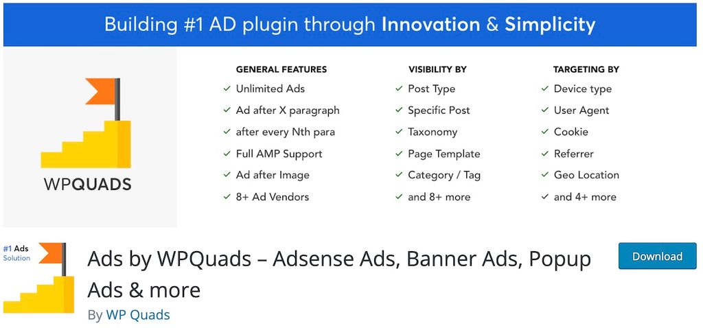 wpquads wordpress 廣告插件的廣告