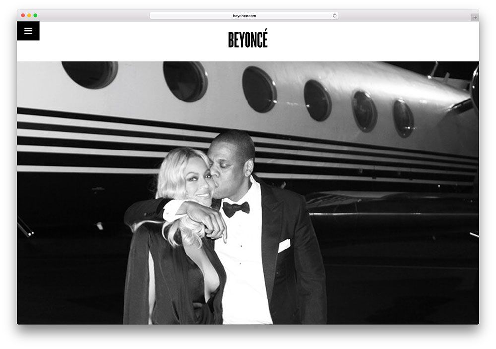 beyonce-singer-website-mit-wordpress