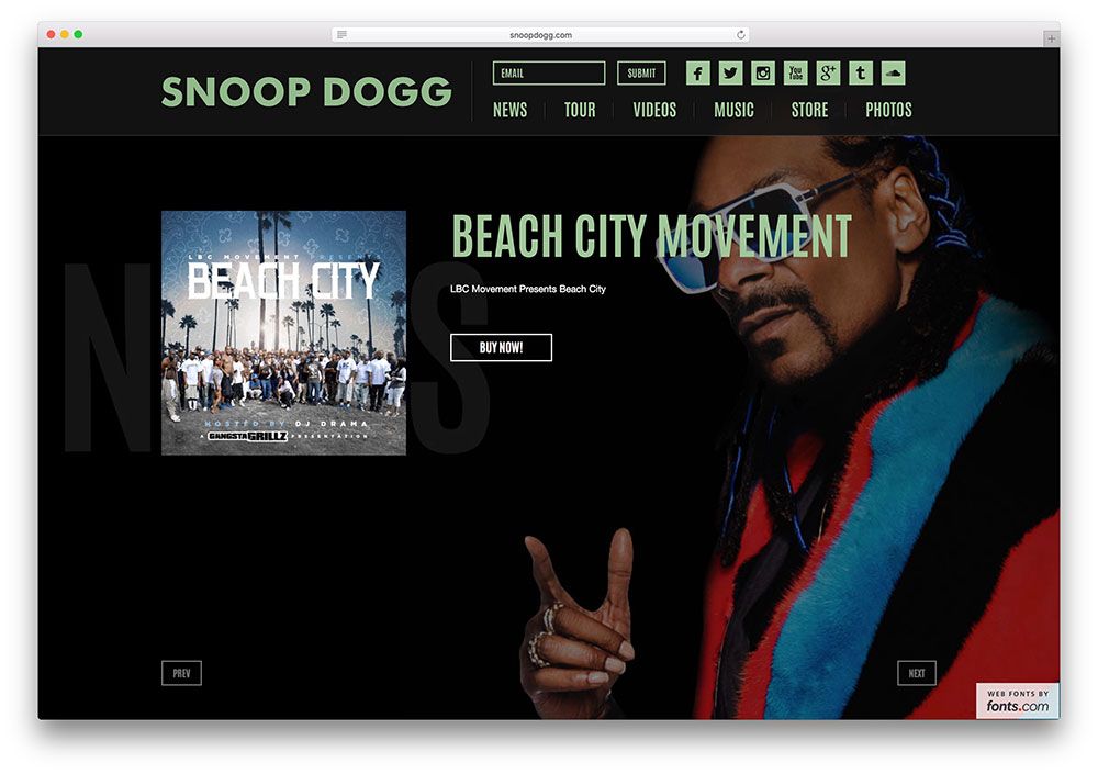 snoopdogg-hip-hop-künstler-website-mit-wordpress