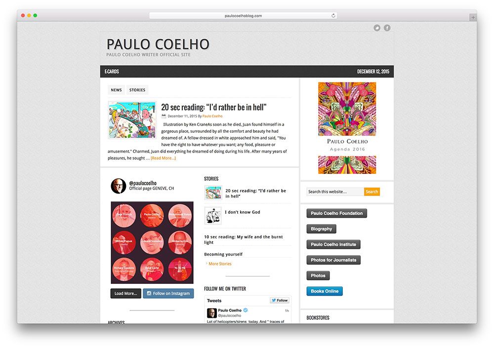 paulocoelhoblog-writer-website-mit-wordpress