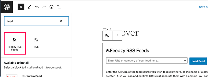 Feedzy RSS-Feeds anzeigen Display Feedzy RSS Feeds