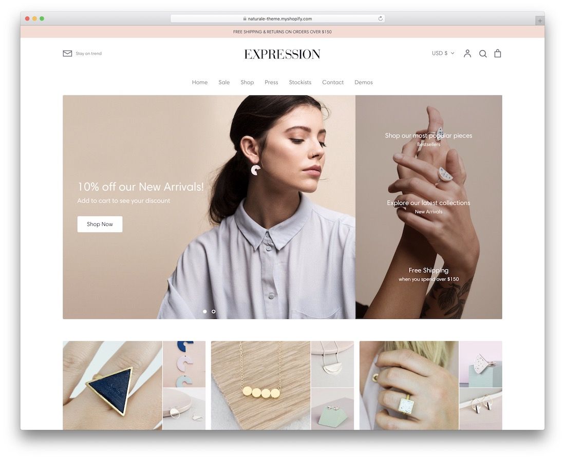 式 shopify ジュエリーテーマ