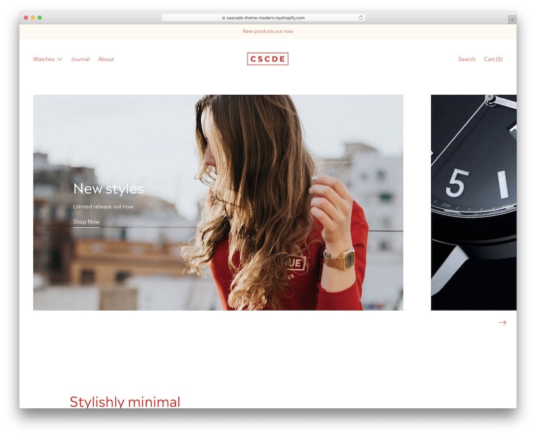 カスケード Shopify ジュエリー テーマ
