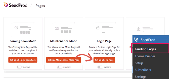 Bir giriş sayfası ayarlayın Set up a login page