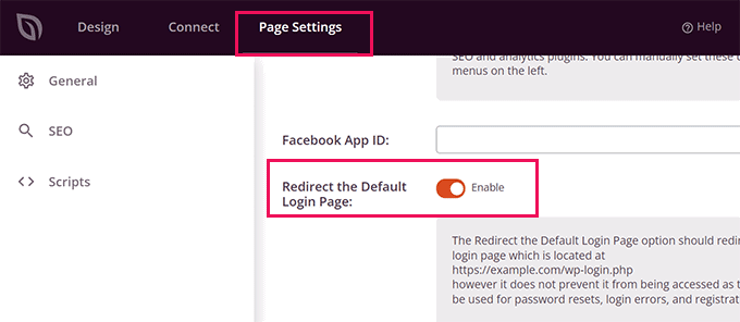 Giriş sayfası yönlendirmesini aç Turn on login page redirect