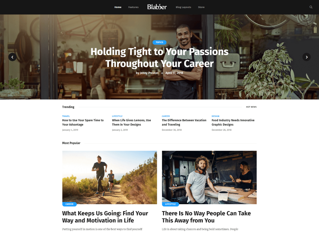 Blabber - موضوع مدونة All-in-One Elementor & News Magazine WordPress