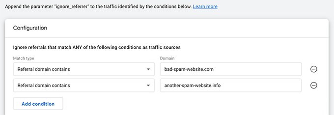 Bloquear domínios Block domains