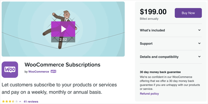 WooCommerce 구독 플러그인 WooCommerce Subscription Plugin
