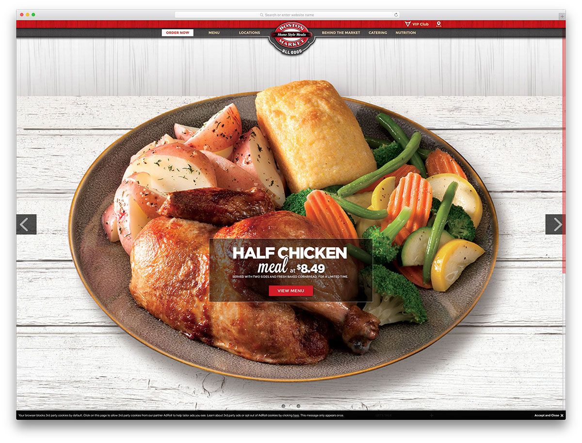 bostonmarket-restaurant-website-mit-wordpress-cms