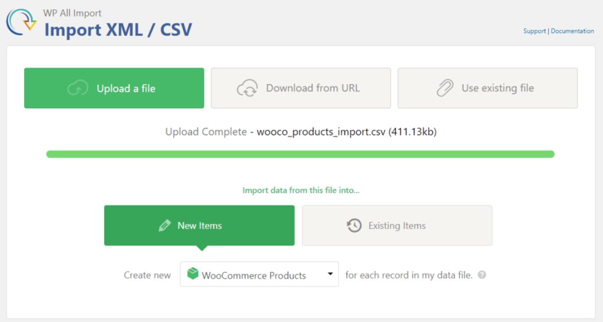 レスポンシブ WooCommerce CSV インポート プラグイン