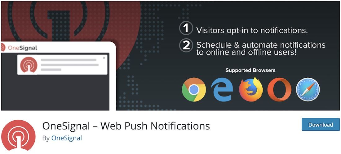 plug-in di notifica wordpress di onesignal