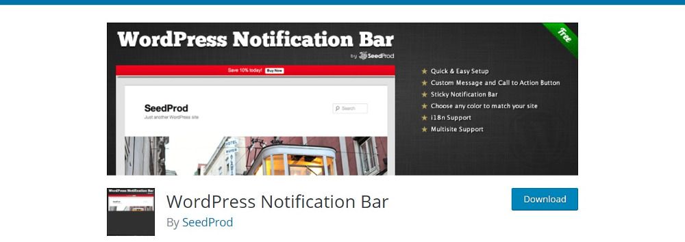 Plugin di notifica di WordPress: barra di notifica di WordPress