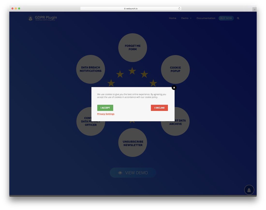 plugin di notifica wordpress gdpr wordpress