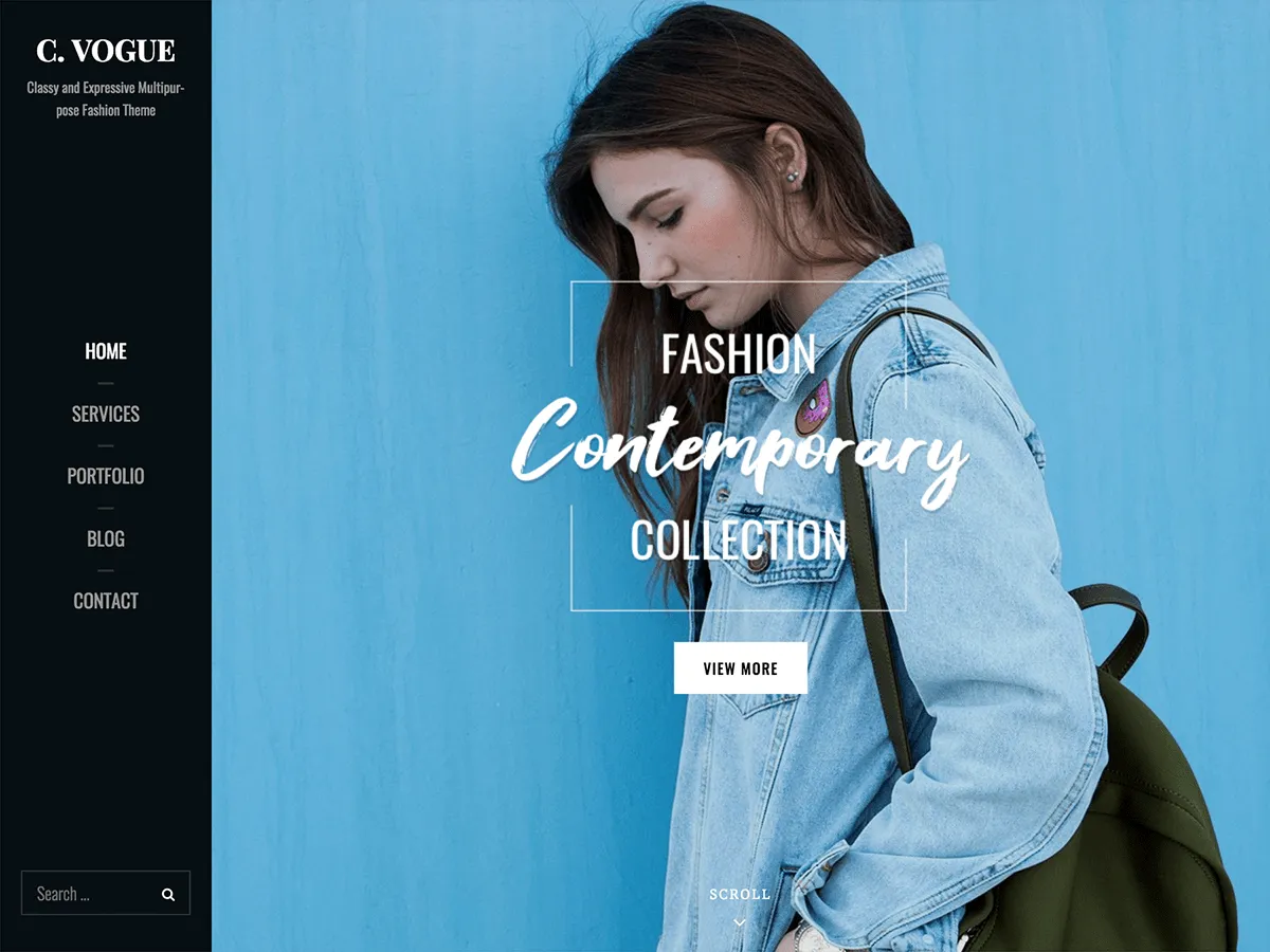 Atrapa el tema de WordPress de Vogue