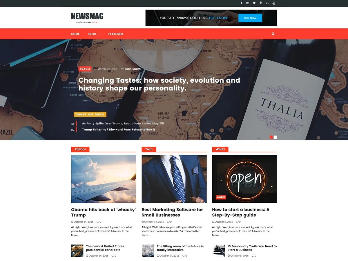 Haber ve Dergi WordPress teması