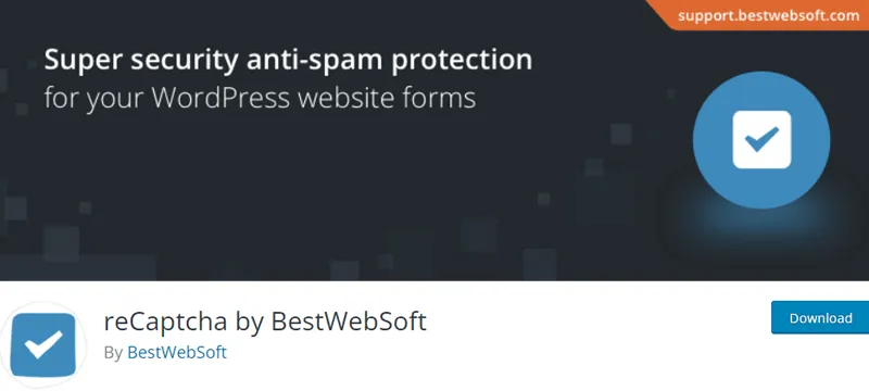 reCaptcha de către BestWebSoft