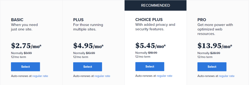6 ブログ向けの最高のブログホスティングサービス (2022 年 9 月のリスト ) 7 Bluehost web hosting pricing