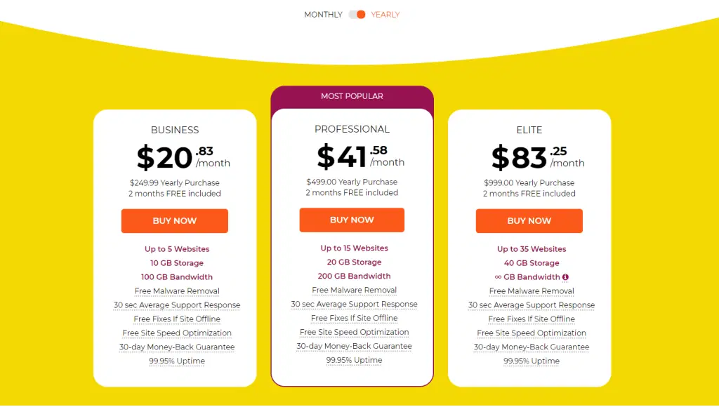 6 ブログ向けの最高のブログホスティングサービス (2022 年 9 月のリスト ) 19 WPX Hosting pricing plans