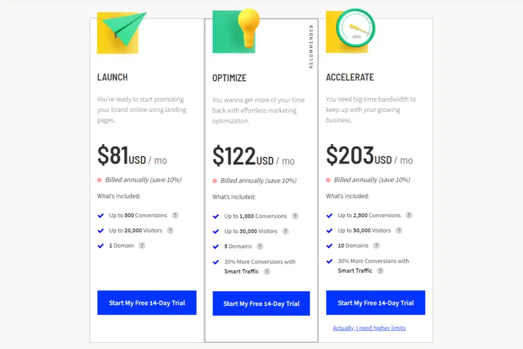 9 cele mai bune alternative OptinMonster (comparație de prețuri din septembrie 2022) 10 Unbounce pricing