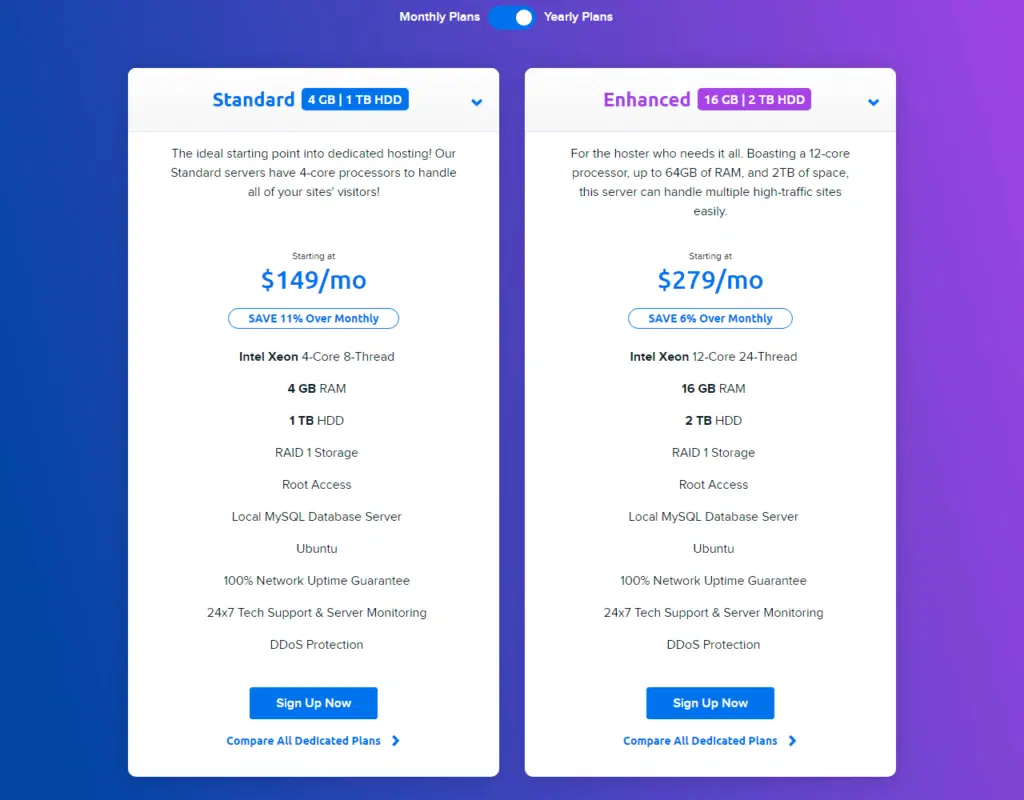 Perbandingan Paket Harga DreamHost (September 2022) paket mana yang terbaik untuk Anda? 5 DreamHost-Dedicated-server-plans-review