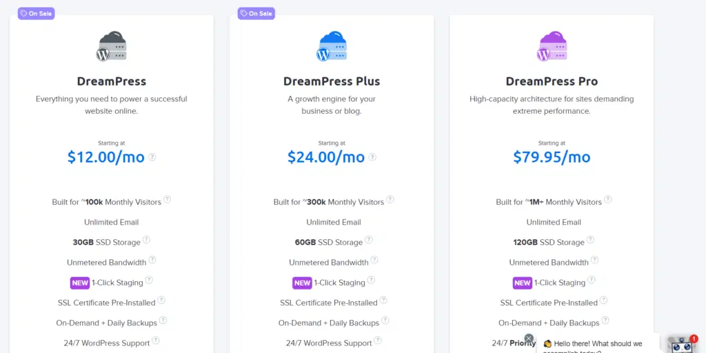 Perbandingan Paket Harga DreamHost (September 2022) paket mana yang terbaik untuk Anda? 3 dreamhost dreampress plans