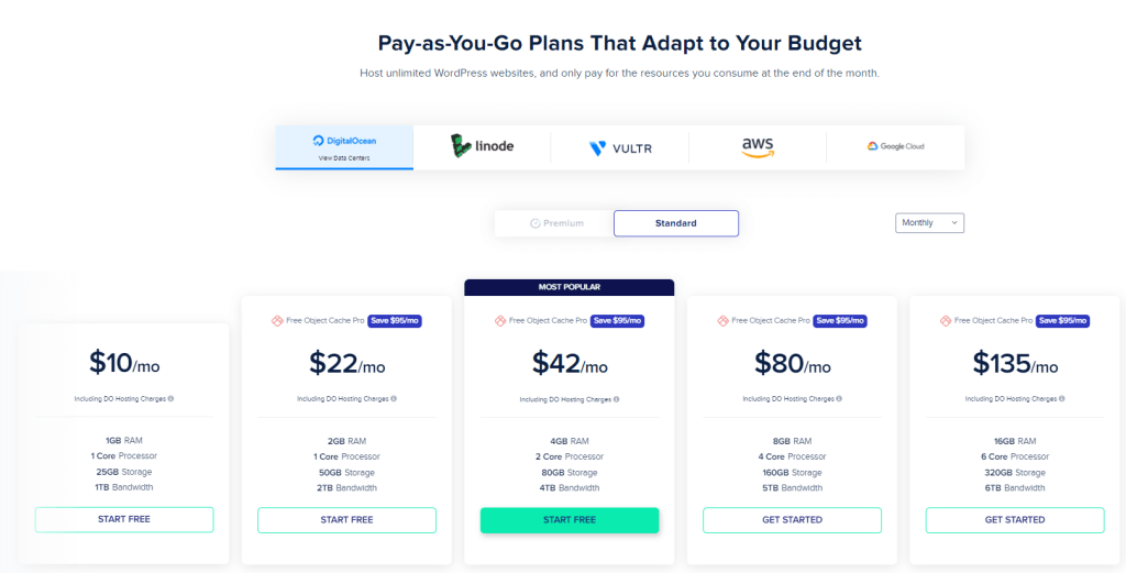 NOUVEAU! 8 meilleurs fournisseurs d'hébergement Web pour les développeurs (2022) 8 Cloudways-pricing