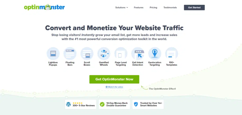 Avis sur les 9 meilleurs plugins de notification WordPress (gratuits et premium) 2 OptinMonster