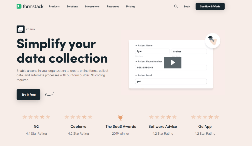 2022 İçin En İyi 7 Google Forms Alternatifi (Formları Denemelisiniz) 6 FormStack Forms