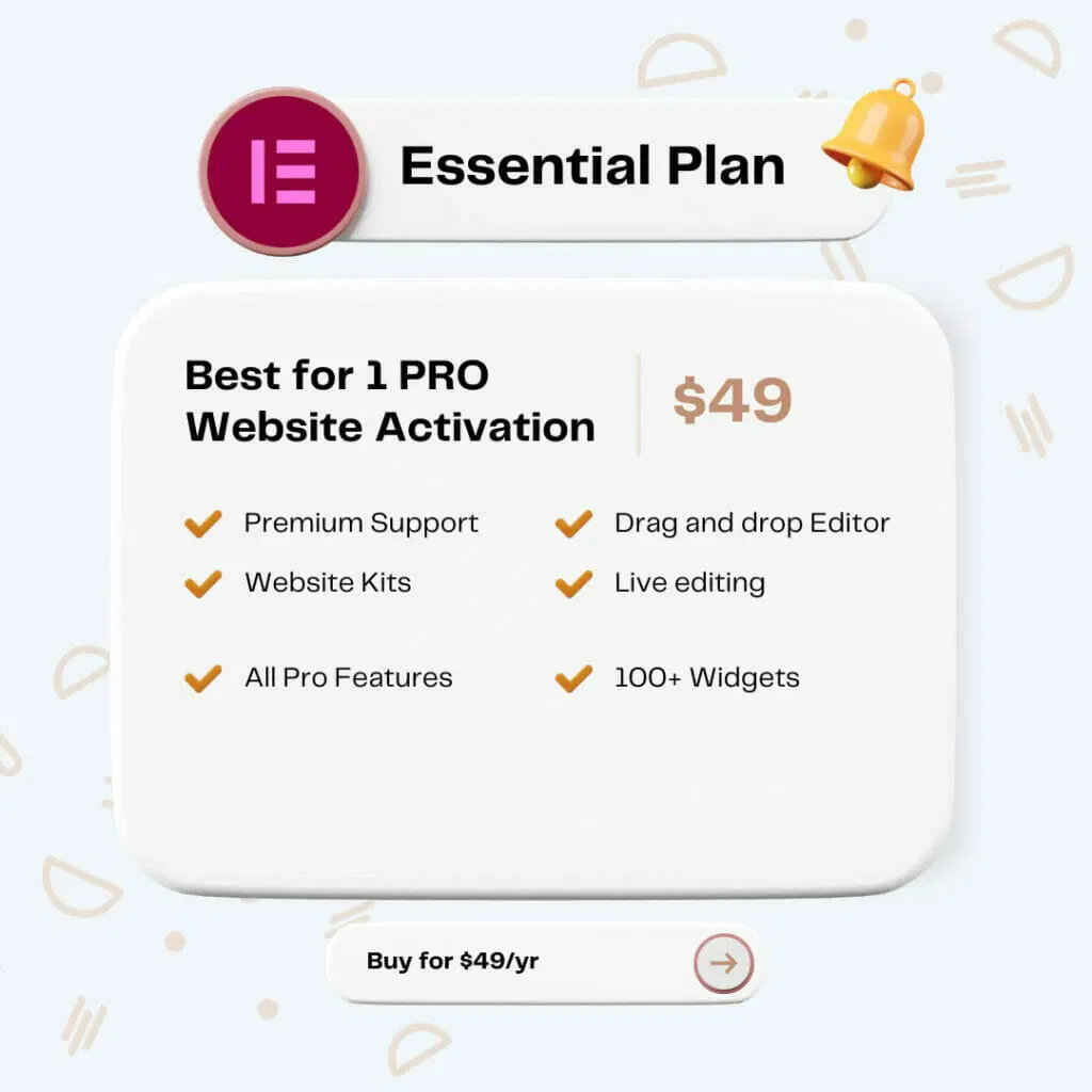 خصم 25٪ على خصم رمز قسيمة Elementor الرسمي (سبتمبر 2022) 6 elementor-essential-plan-review