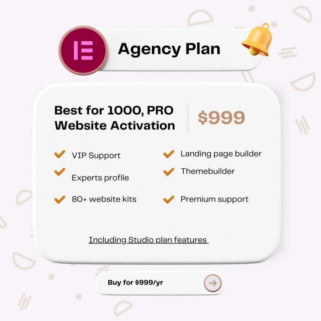 خصم 25٪ على خصم رمز قسيمة Elementor الرسمي (سبتمبر 2022) 9 elementor-agency-plan-review